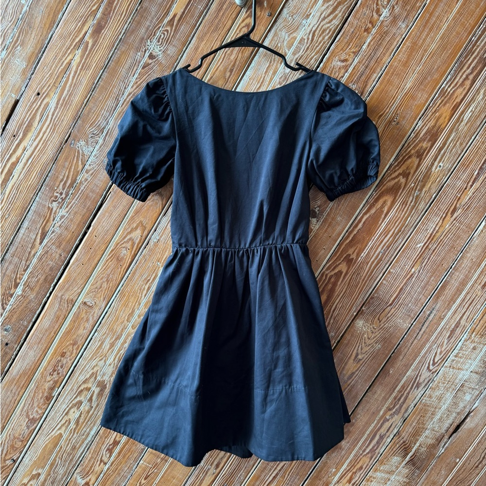 Alix Puff Sleeve Open Back Mini Dress